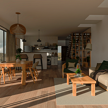 Mi proyecto del curso: Render de interiores con SketchUp y V-Ray Next. Arquitetura, Arquitetura de interiores, Arquitetura digital, e Visualização arquitetônica projeto de miquiazappala - 05.05.2024