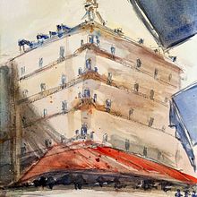 Il mio progetto del corso: Disegno architettonico con acquerello e inchiostro. Sketching, Drawing, Watercolor Painting, Architectural Illustration, Sketchbook & Ink Illustration project by Alessia Lanciotti - 07.27.2023