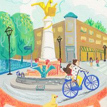 My project for course: Pictorial Sketchbook with Gouache Ein Projekt aus dem Bereich Traditionelle Illustration, Skizzenentwurf, Zeichnung, Architektonische Illustration, Sketchbook und Gouachemalerei von prettyperkyparakeet - 28.07.2023