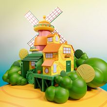 Mi proyecto del curso: Universos 3D a todo color: modela en Cinema 4D y Redshift. Un proyecto de 3D, Ilustración digital, Modelado 3D y Diseño 3D de Sergio Andres Zuleta Tovar - 28.07.2023