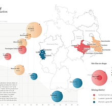 Lignite Production in Germany. Un proyecto de Diseño de la información, Diseño interactivo e Infografía de hildebrand_sofia - 28.07.2023
