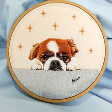 My project for course: Lively Pet Portraits: Fur Embroidery Techniques. Artesanato, Bordado, e Design têxtil projeto de Naara De Almeida - 28.07.2023