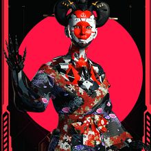 CYBER GEISHA BY Oscar creativo. Een project van 3D, 3D-animatie,  3D-modellering, 3D-karakterontwerp,  3D-ontwerp,  3D-belettering, Digitale illustratie, Digitale fotografie, Motion Graphics, Animatie, Architectuur, Karakteranimatie y Film, video en televisie van Oscar Creativo - 29.07.2023