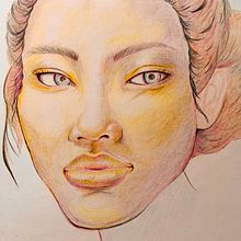 My project for course: Vibrant Portrait Drawing with Colored Pencils. Drawing, Portrait Drawing, Sketchbook, and Colored Pencil Drawing project by Anna Lipowska - 08.02.2023