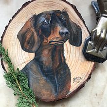 Retrato de mascota sobre madera. Traditional illustration project by Isabel Quiroga Castro - 07.29.2023