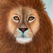 León. Traditional illustration, Fine Arts, and Watercolor Painting project by Aura Aura - 06.29.2023