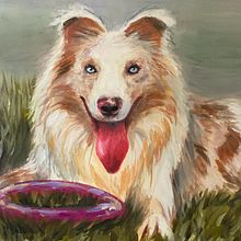 Meu projeto do curso: Retrato realista de animais de estimação com pintura a óleo. Een project van  Beeldende kunst, Schilderij,  Olieverfschilderij y Naturalistische illustratie van Paola Felintro da Silva - 30.07.2023