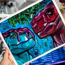 Meu projeto do curso: Pintura com guache da vida selvagem. Een project van Traditionele illustratie,  Beeldende kunst, Schilderij y Schilderen met gouache van Paola Felintro da Silva - 30.07.2023