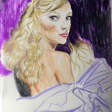 Mi proyecto del curso: Introducción al sketching de retrato en tiempo real. Un proyecto de Bocetado, Dibujo, Dibujo de Retrato, Ilustración con tinta y Dibujo con lápices de colores de Elsa Nidia Mauricio Balbuena - 17.07.2023