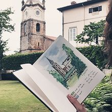 Mi proyecto del curso: Cuaderno de viaje en acuarela. Traditional illustration, Watercolor Painting, Architectural Illustration, and Sketchbook project by Cristina De Pedroso Moro - 07.31.2023