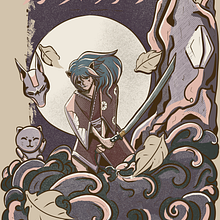 Katana. Un progetto di Illustrazione tradizionale, Marketing, Illustrazione digitale, Disegno digitale e Business di Rômulo Bastos - 30.07.2023