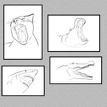Animals Ink. Traditional illustration, Drawing, and Digital Illustration project by btrizg - 07.31.2023