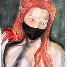 Mi proyecto del curso: Retrato artístico en acuarela. Fine Arts, Painting, Watercolor Painting, and Portrait Drawing project by Lucien Barrera - 07.31.2023