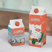 Jusmix - Diseño Packaging. Un projet de Design , Illustration traditionnelle, Br, ing et identité, Design graphique, Packaging, Conception de produits , et Naming de valentina lamarque - 31.07.2023