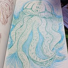 Mi proyecto del curso: Sketchbook fantástico: dibuja personajes desde la imaginación. Un projet de Illustration traditionnelle, Créativité, Dessin , et Carnet de croquis de zapatacjc - 01.08.2023
