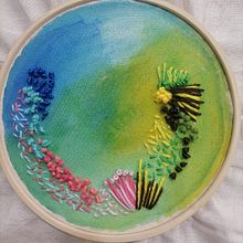 Mi Otoñal. Un progetto di Pittura, Pittura ad acquerello, Ricamo e Textile Design di Claudia Bolaños Bolaños - 29.07.2023