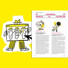 EL PAÍS SEMANAL / Inteligencias artificiales. Ilustração tradicional projeto de Del Hambre - 01.08.2023