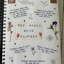 The World With Flowers. Traditional illustration, Sketching, Creativit, Drawing, Sketchbook, and Collage project by Nicky - 07.30.2023