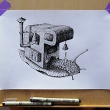 Mijn project van de cursus: Surrealistisch illustreren met viltstiften. Un progetto di Illustrazione tradizionale, Disegno a matita, Disegno, Disegno realistico, Disegno artistico e Illustrazione con inchiostro di mhpwinkel - 02.08.2023