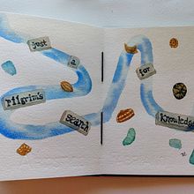 My project for course: Creative Watercolor Sketching for Beginners. Traditional illustration, Sketching, Creativit, Drawing, Watercolor Painting, and Sketchbook project by pat - 08.02.2023