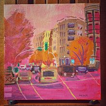 My project for course: Gouache Painting of Urban Landscapes. Traditional illustration, Painting, and Gouache Painting project by McKenzie Rose - 08.03.2023