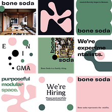 Bone Soda Instagram Project. Design, Br, ing, Identit, Graphic Design, T, pograph, Logo Design, T, pograph, and Design project by Eylul Kesenler - 08.03.2023