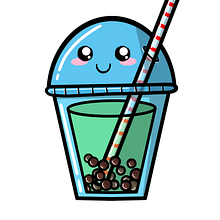 Kawaii boba tea. Traditional illustration project by Aya - 08.03.2023