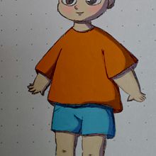 Mi proyecto del curso: Diseño de personajes con anatomía estilizada. Projekt z dziedziny Trad, c, jna ilustracja, Projektowanie postaci,  R, sunek, R i sunek anatomiczn użytkownika chidoriii5000 - 04.08.2023