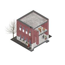 Progetto spazio di esposizione in laterizio . % silvia cafarchia tarafından hazırlanan Mimarlık projesi - 08.04.2023