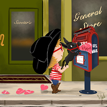 Scene from Sue and Ned’s Treasure Hunt. Un progetto di Illustrazione tradizionale di Sherry - 01.02.2021