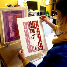 Mes sérigraphies fun et féministes. Traditional illustration, and Screen Printing project by camille thomas - 08.04.2023
