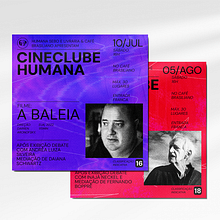 Cartaz Cineclube Humana Ein Projekt aus dem Bereich Design, Verlagsdesign, Grafikdesign und Digitales Design von João Vitor Padilha - 11.07.2023