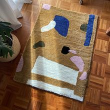 Mi proyecto del curso: Técnica tufting para la creación de alfombras . Arte și meșteșuguri, Decorațiuni, Arte din fibre, DIY și Design textil de Milagros Guerrero - 08.04.2023