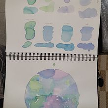 My project for course: Creating Liquid Watercolors and Botanical Inks. Projekt z dziedziny Craft,  Sztuki piękne,  Malarstwo, Malowanie akwarelą, DIY i Teoria barw użytkownika Darla Astacio - 01.08.2023