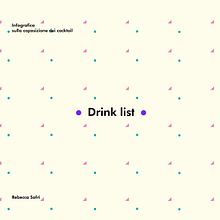 Il mio progetto del corso: Infografica animata con Illustrator e After Effects (https://www.behance.net/gallery/176792071/Infografica-animata_Drink-list). Graphic Design & Infographics project by rebecca_sofri00 - 08.05.2023
