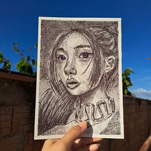 desenho com caneta esferografica. Un progetto di Disegno di Layza Fernandes - 05.08.2023