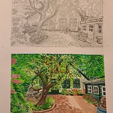 Miniatuurtjes in potlood en verf. Un progetto di Illustrazione tradizionale di monique Dobbe - 05.08.2023