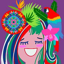 Costa Rica es Pura Vida. Mi proyecto del curso: Ilustración vectorial con estilo. Traditional illustration, Vector Illustration, Drawing, and Social Media Design project by Nela A. Lamicq - 08.03.2023