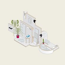 Ilustración y motion para Stands Modulares para Harmony. Graphic Design, Communication, Traditional illustration, and Motion Graphics project by Manu Martín - 08.06.2023