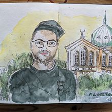 Mein Abschlussprojekt für den Kurs: Aquarellsketching: Drück deine Ideen aus. Projekt z dziedziny Sketchbook użytkownika sonja_28 - 06.08.2023