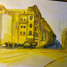 Mein Abschlussprojekt für den Kurs: Moderne Urban Sketching-Techniken in Mixed Media. Traditional illustration, Painting, and Architectural Illustration project by RL Tunestudio - 08.06.2023