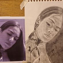 Mi proyecto del curso: Introducción al dibujo de retrato. Traditional illustration, Fine Arts, Pencil Drawing, Drawing, Portrait Drawing, Artistic Drawing, and Figure Drawing project by Rocío Vega de la Vega - 08.07.2023