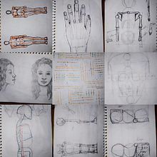 Mi proyecto del curso: Dibujo anatómico para principiantes. Fine Arts, Sketching, Pencil Drawing, Drawing, Realistic Drawing, and Figure Drawing project by Ytan E Lee - 08.07.2023