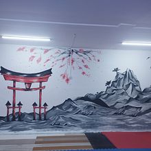 Mój projekt z kursu: Wprowadzenie do malowania dekoracyjnych murali. Un projet de Peinture, Art urbain, Illustration numérique, Peinture acr, lique , et Peinture décorative de Konstancja Klimkiewicz - 06.08.2023