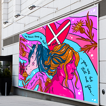 Scottish Mural. Painting, Street Art, Digital Illustration, Acr, lic Painting, and Decorative Painting project by Sara Kuzma - 08.06.2023