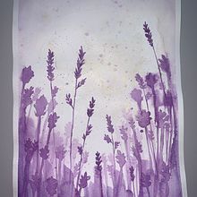 Purple Field. Een project van Aquarelschilderen van Loreli Burton - 05.08.2023