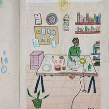 Meu projeto do curso: Sketchbook experimental: encontre seu estilo de desenho. Traditional illustration, Sketching, Creativit, Drawing, Watercolor Painting, Sketchbook, and Gouache Painting project by Cristina Almeida - 08.07.2023
