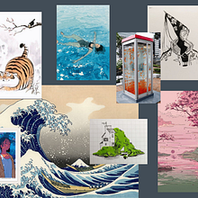Meu projeto do curso: Introdução à tinta guache: viagem cromática ao Japão. Un proyecto de Ilustración tradicional, Bellas Artes, Pintura y Pintura gouache de Ana Beatriz A. Said - 04.08.2023