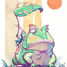 Mój projekt z kursu: Ilustrowanie flamastrami: odnajdź własny styl. Un progetto di Illustrazione tradizionale, Pittura, Fumetto e Teoria del colore di luberkon - 08.08.2023