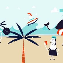Summer Doodle. Un proyecto de Ilustración tradicional, Diseño gráfico, Ilustración vectorial e Ilustración digital de Jose Joaquin Torcida Fernandez - 09.08.2023